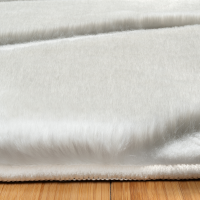 slide 3 of 9, Gertmenian Bristol Shag Liyah, 48 in x 70 in, White, 1 ct