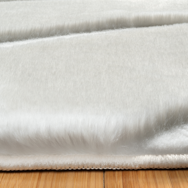 slide 4 of 9, Gertmenian Bristol Shag Liyah, 48 in x 70 in, White, 1 ct