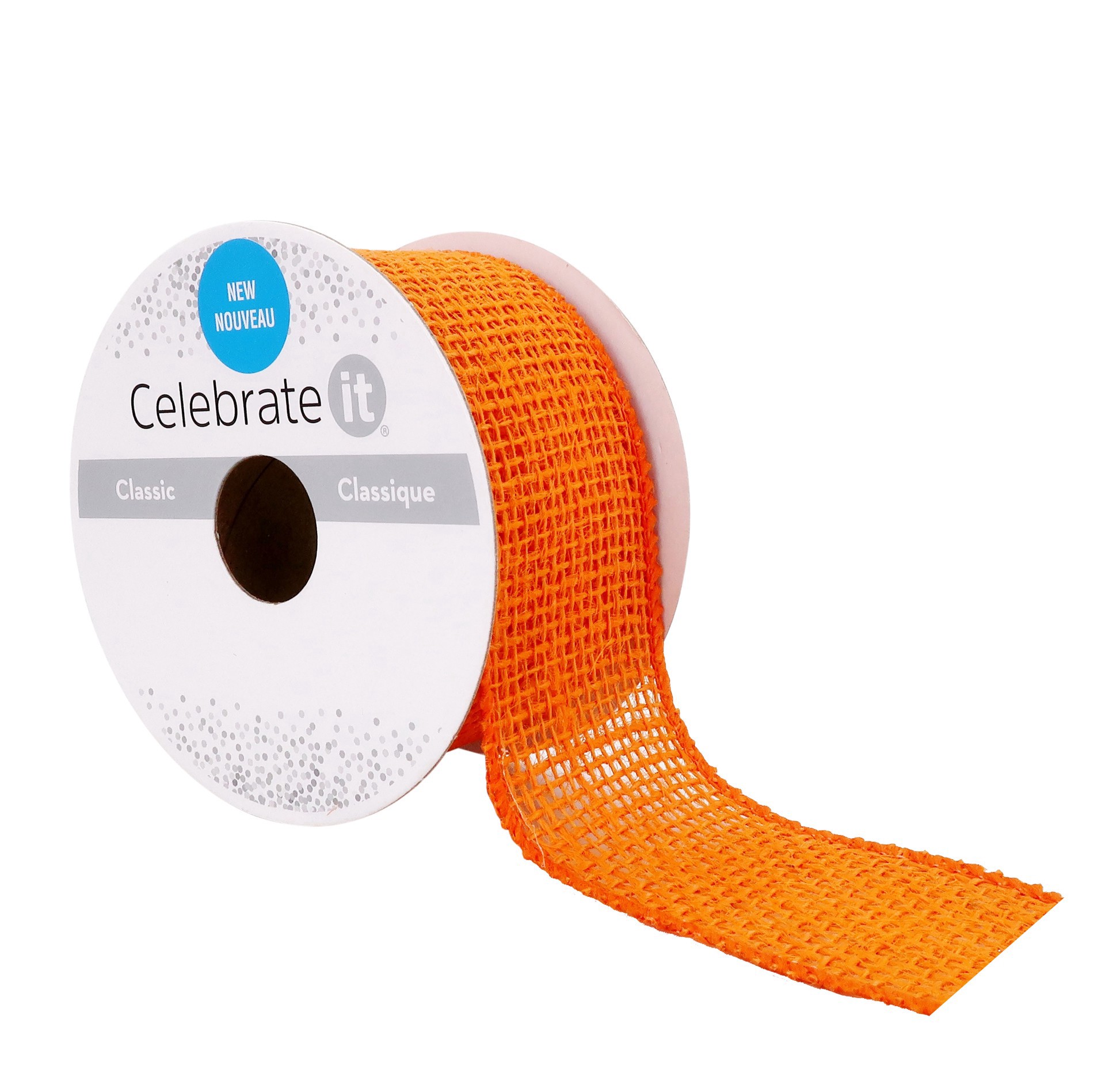 slide 3 of 4, 1.5" X 3yd. Wired Burlap Ribbon By Celebrate It Classic, 1.5 in x 3 yd