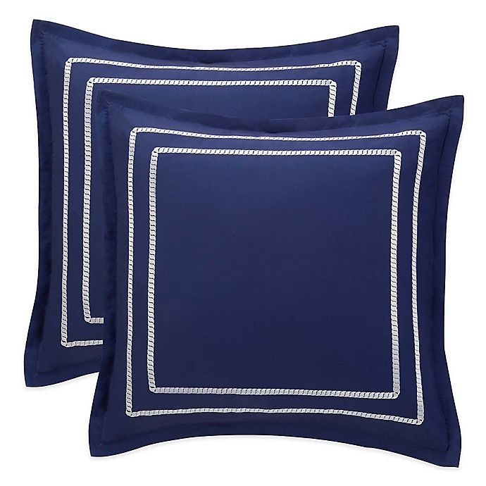 slide 2 of 2, Williamsburg Barnegat European Pillow Sham - Blue, 1 ct