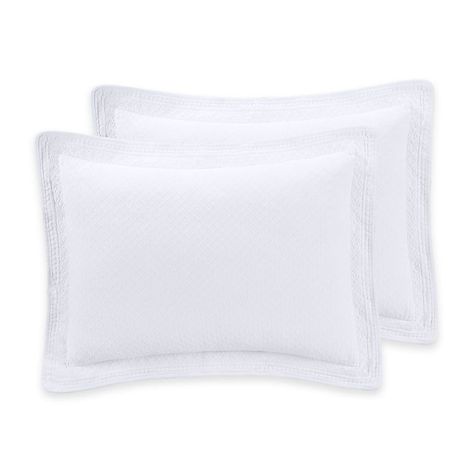 slide 1 of 1, Williamsburg Abby Standard Pillow Sham - White, 1 ct