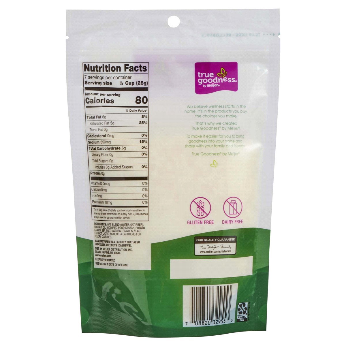 slide 16 of 29, True Goodness Plant Based Parmesan Shreds, 7 oz