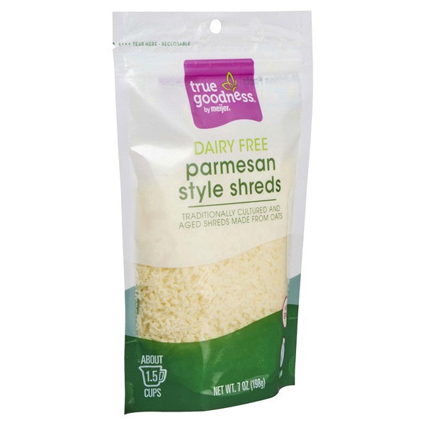slide 3 of 29, True Goodness Plant Based Parmesan Shreds, 7 oz