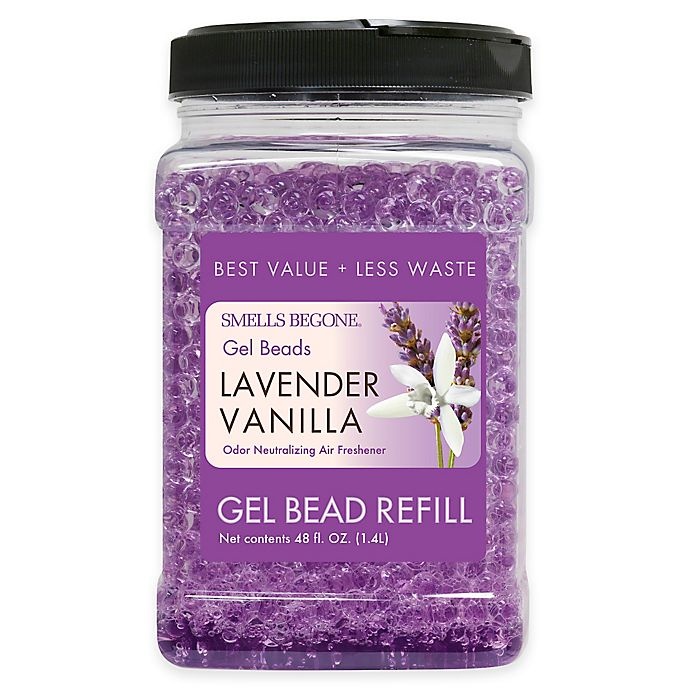 slide 1 of 1, Smells Begone Lavender Vanilla Odor Neutralizing Gel Bead Refill, 48 oz