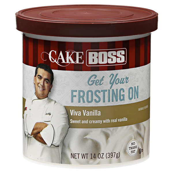 slide 1 of 2, Cake Boss Viva Vanilla Forsting, 14 oz