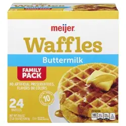 Meijer Buttermilk Frozen Waffles
