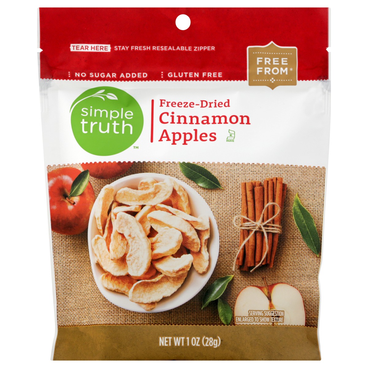 slide 2 of 9, Simple Truth Organic Freeze-Dried Cinnamon Apples 1 oz, 1 oz