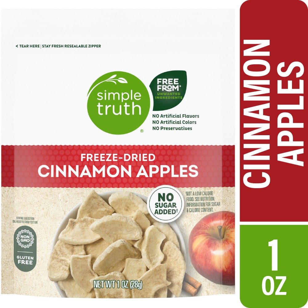 slide 1 of 9, Simple Truth Organic Freeze-Dried Cinnamon Apples 1 oz, 1 oz