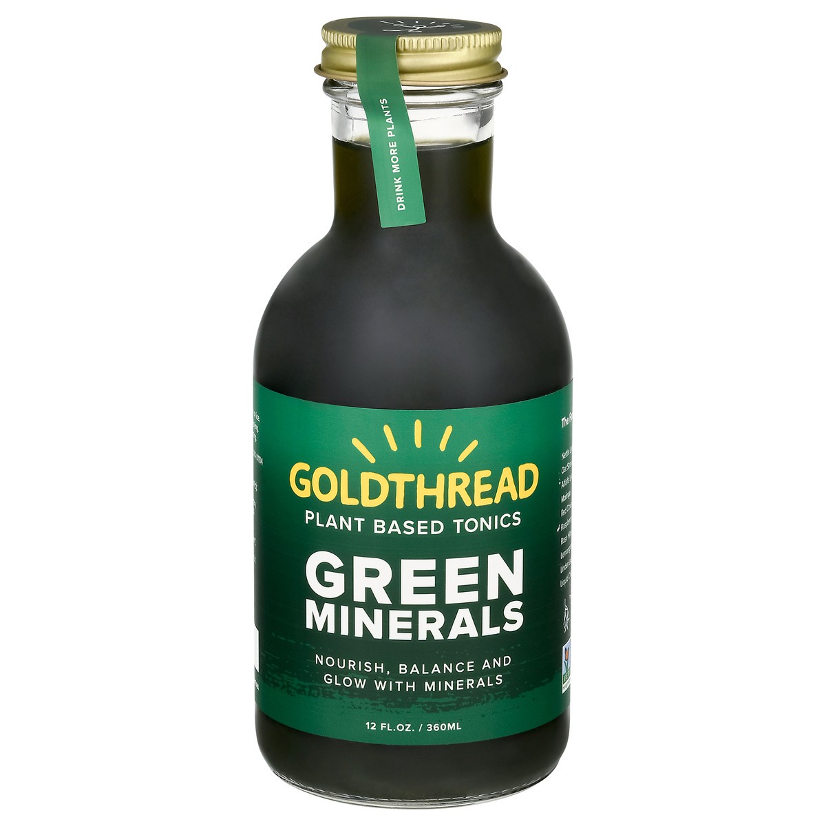 slide 1 of 12, Goldthread Tonic Green Minerals, 12 fl oz