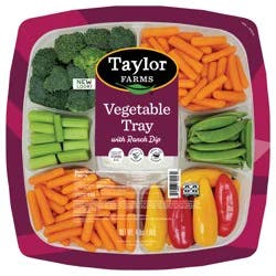 Taylor Farms Good Times Vegetable Tray with Ranch Dip 4 lb