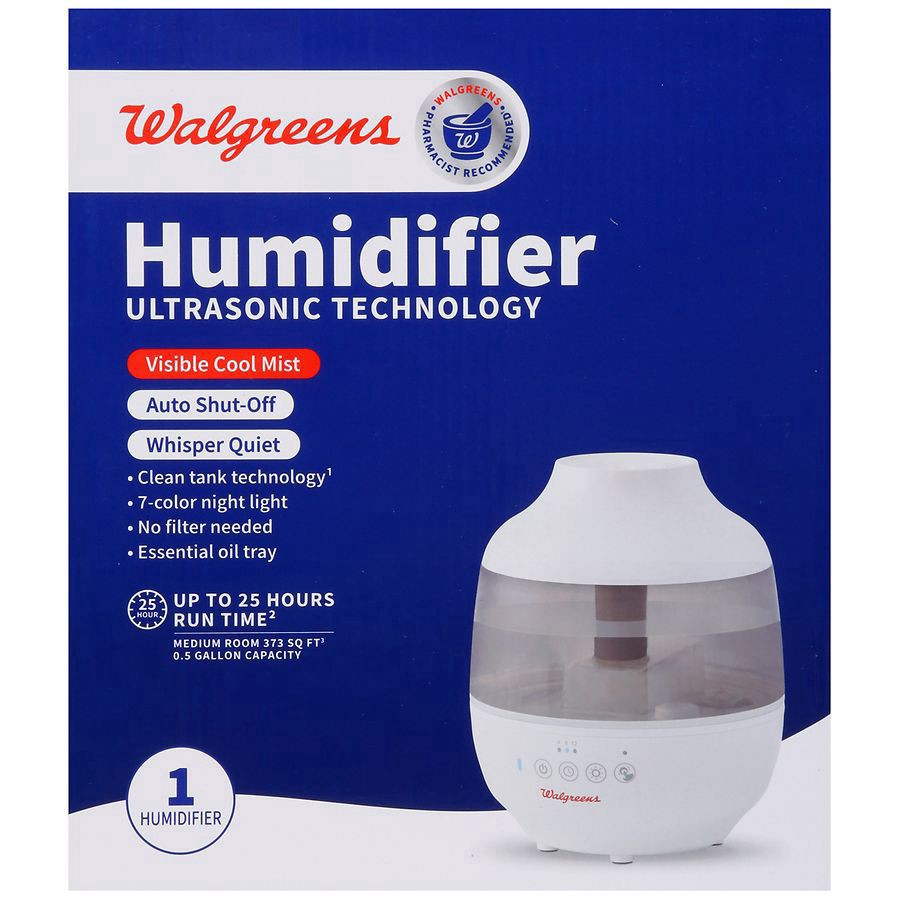 slide 3 of 5, Walgreens Medium Room Ultrasonics Humidifier .5 Gallon, 1 ct