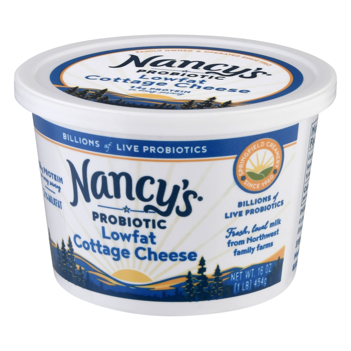 slide 3 of 9, Nancy's Probiotic Lowfat 2% Milkfat Cottage Cheese 16 oz, 16 oz