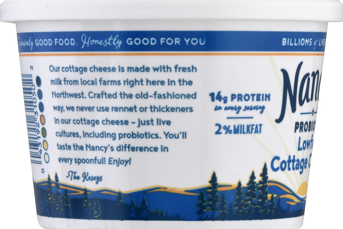 slide 7 of 9, Nancy's Probiotic Lowfat 2% Milkfat Cottage Cheese 16 oz, 16 oz