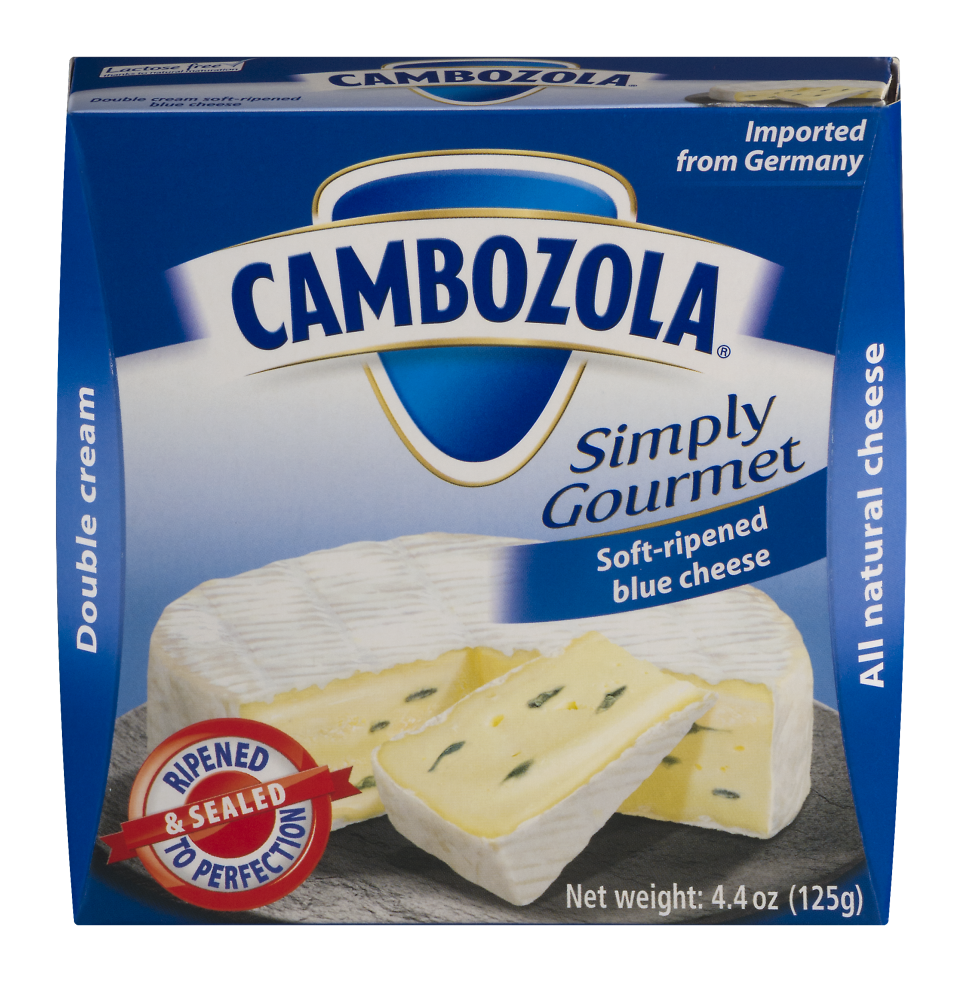 slide 1 of 4, Cambozola Simply Gourmet Soft-ripened Blue Cheese, 4.4 oz