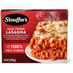 Stouffer's Meat Lovers Lasagna, Single Serve, Oven Ready Lasagna, Easy Frozen Dinners
