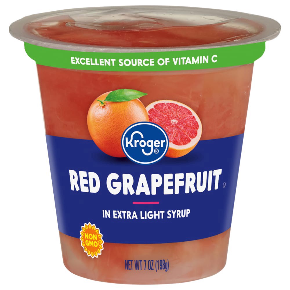 slide 2 of 2, Kroger Grapefruit Cups, 7 oz