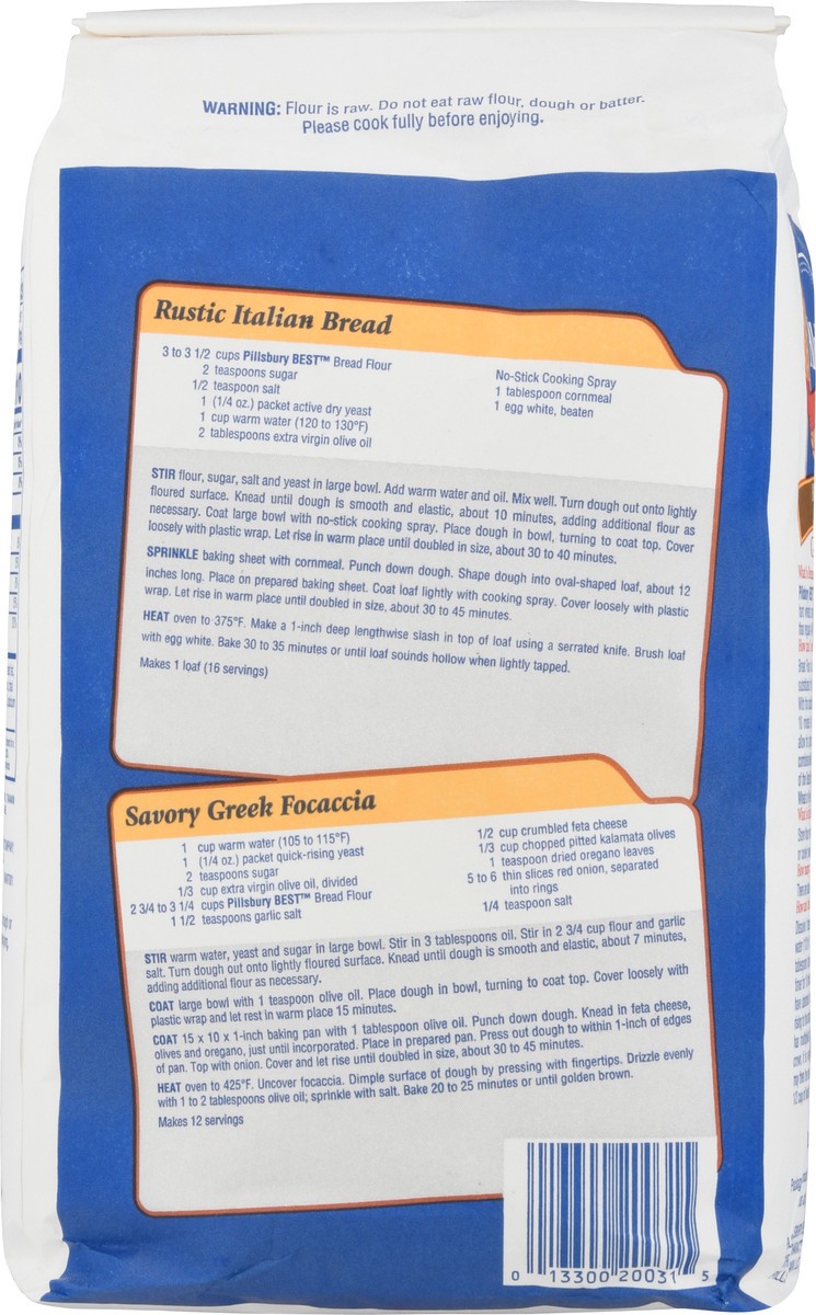 slide 10 of 11, Pillsbury Best Bread Flour, 5 Lb Bag, 80 oz