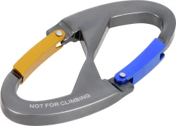 Hillman Large Heavy Duty Carabiner - Blue/Yellow/Silver