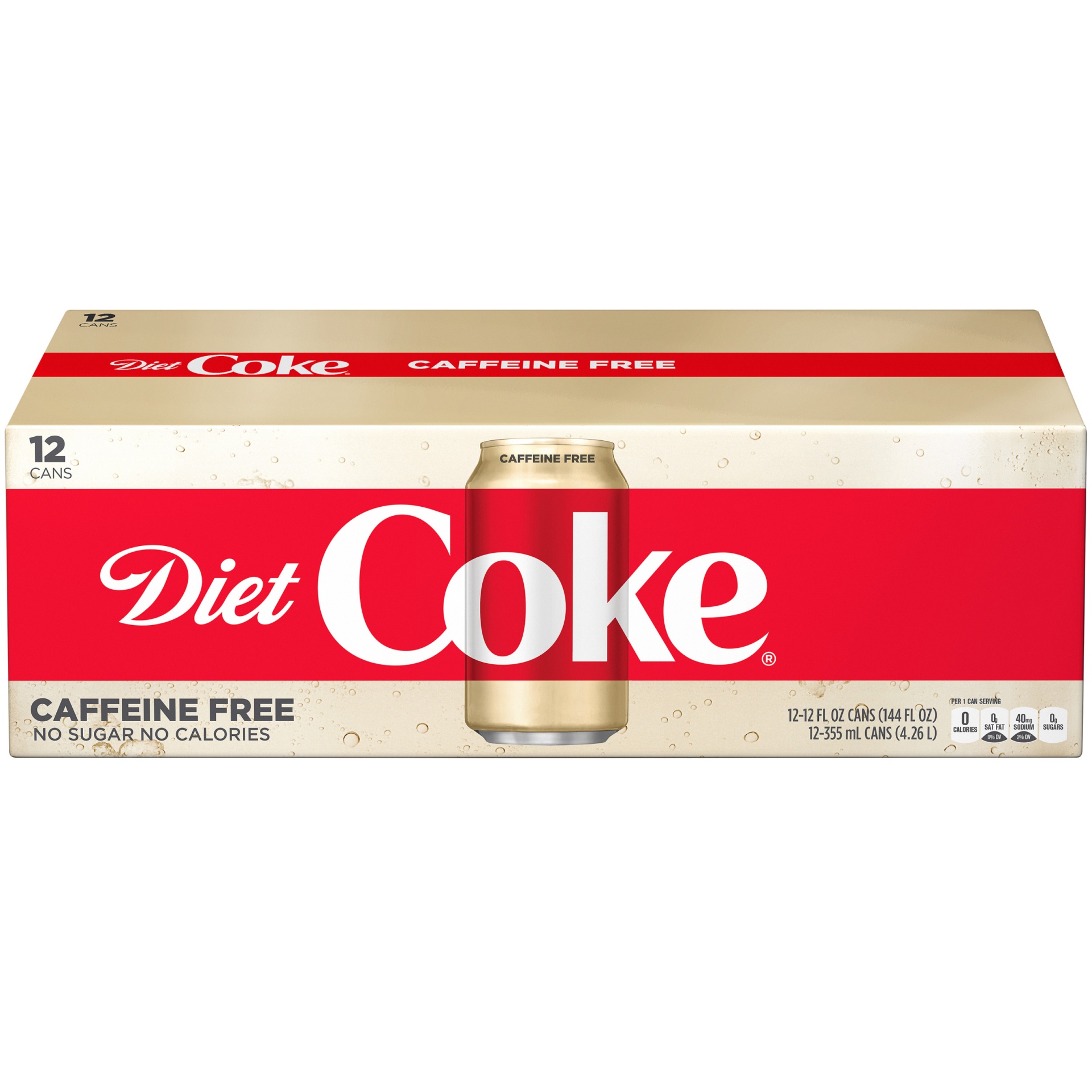 slide 3 of 8, Coca-Cola Caffeine Free Diet Coke - 12 ct, 12 ct