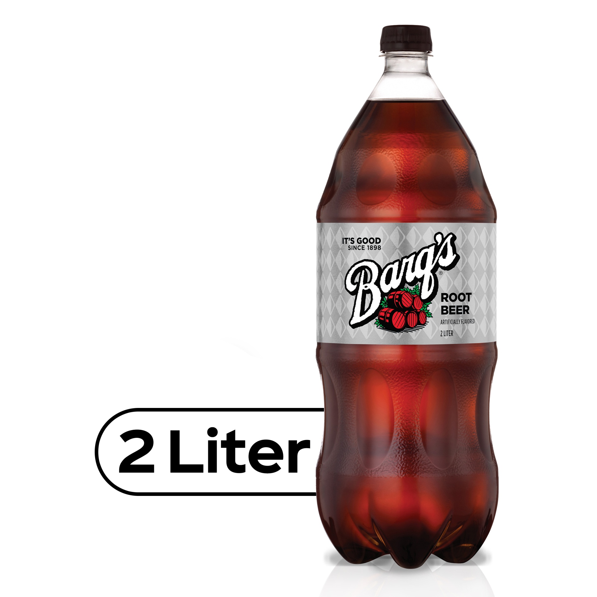 slide 1 of 4, Barq's Root Beer Bottle, 2 liter