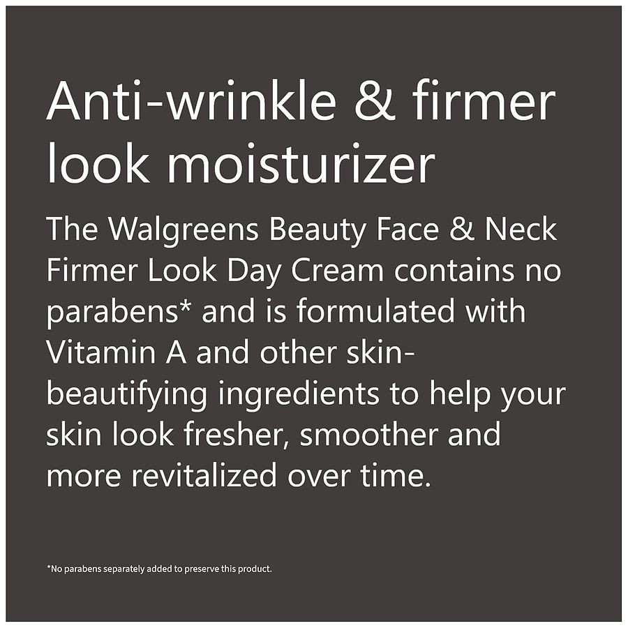 slide 5 of 5, Walgreens Beauty Revitalizing Firmer Look Face & Neck Day Cream, 1.7 oz