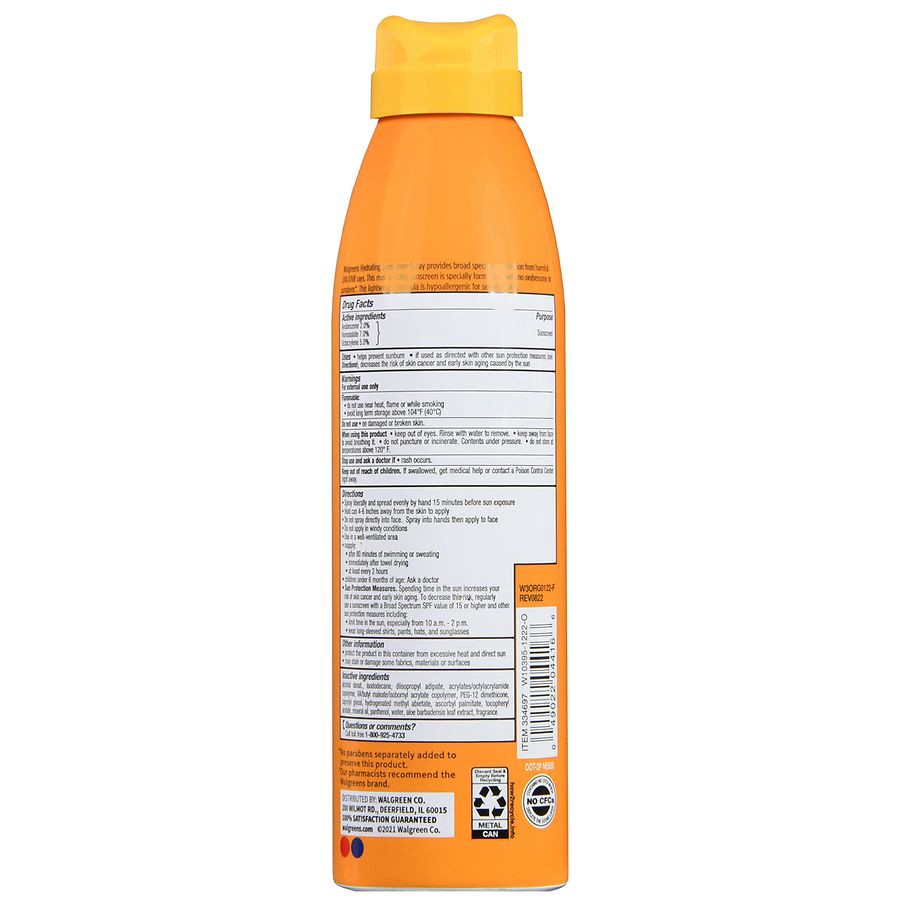 slide 2 of 5, Walgreens SPF 30 Hydrating Sunscreen Continuous Spray, 5.5 oz