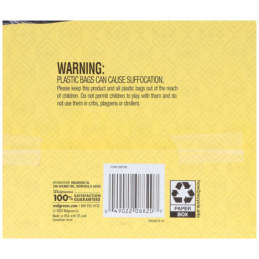 slide 4 of 5, Complete Home Drawstring Trash Bags Mega Pack 30 Gallon, 56 ct