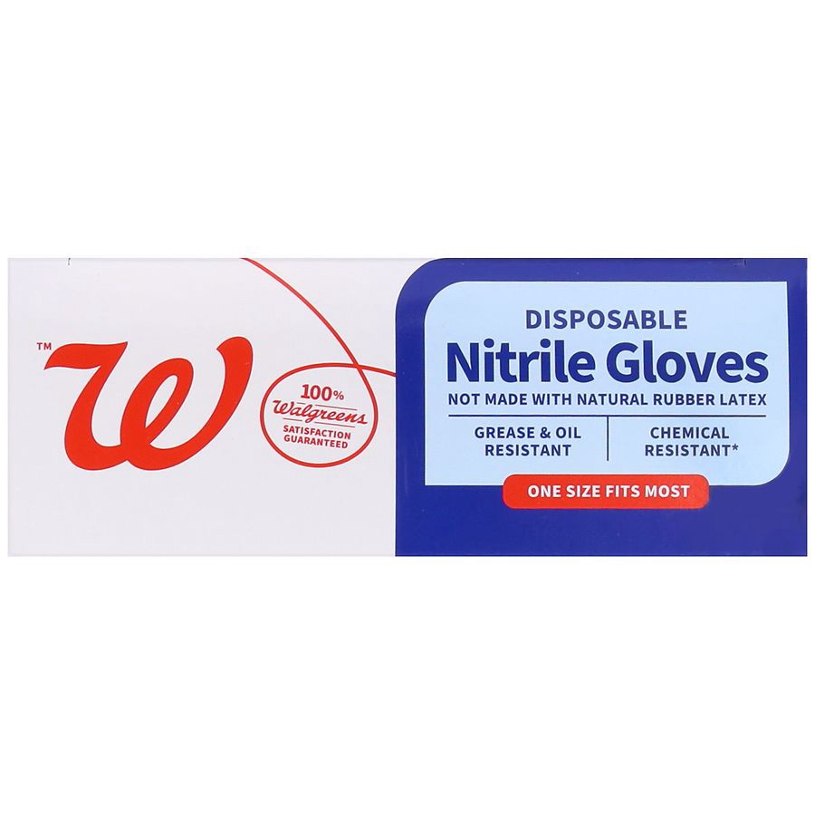 slide 2 of 5, Nice! Disposable Nitrile Glove One Size Fits Most, 80 ct