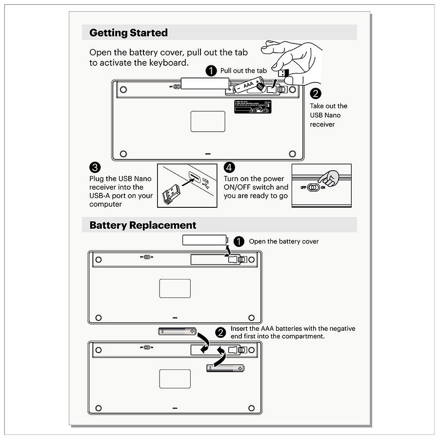 slide 2 of 5, Infinitive Wireless Compact Keyboard, 1 ct
