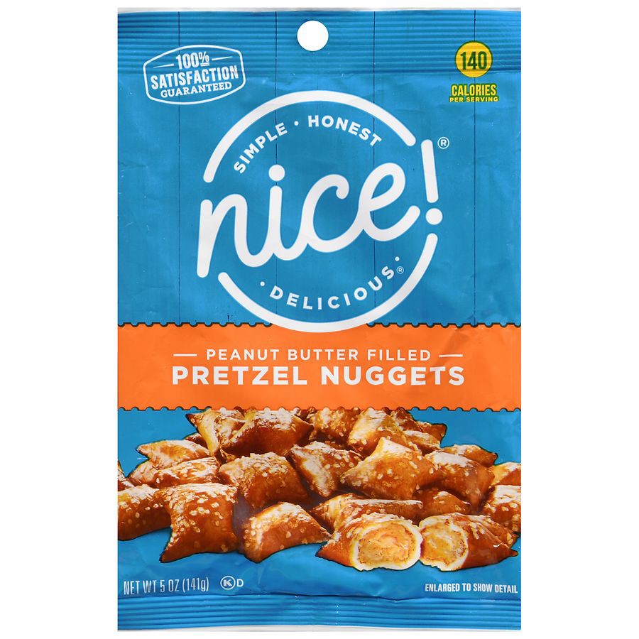 slide 5 of 5, Nice! Peanut Butter Pretzels, 5 oz