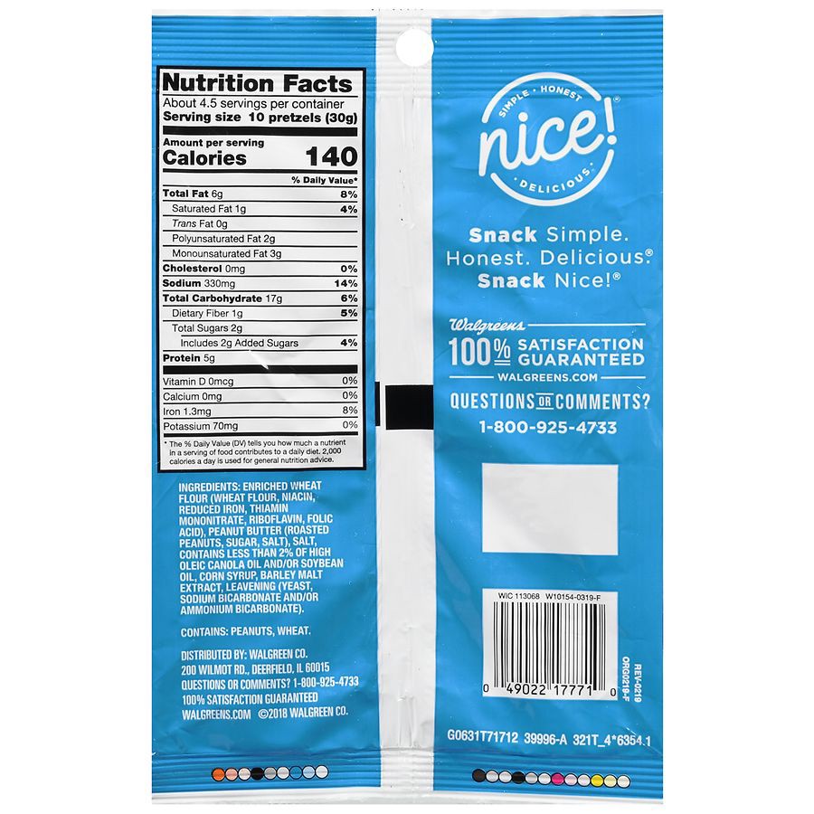 slide 3 of 5, Nice! Peanut Butter Pretzels, 5 oz