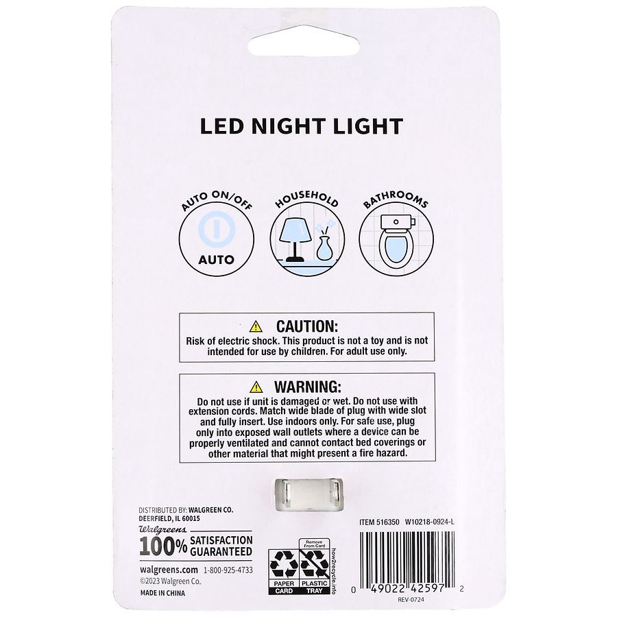 slide 5 of 5, Complete Home LED Automatic nightlight, 1 ct
