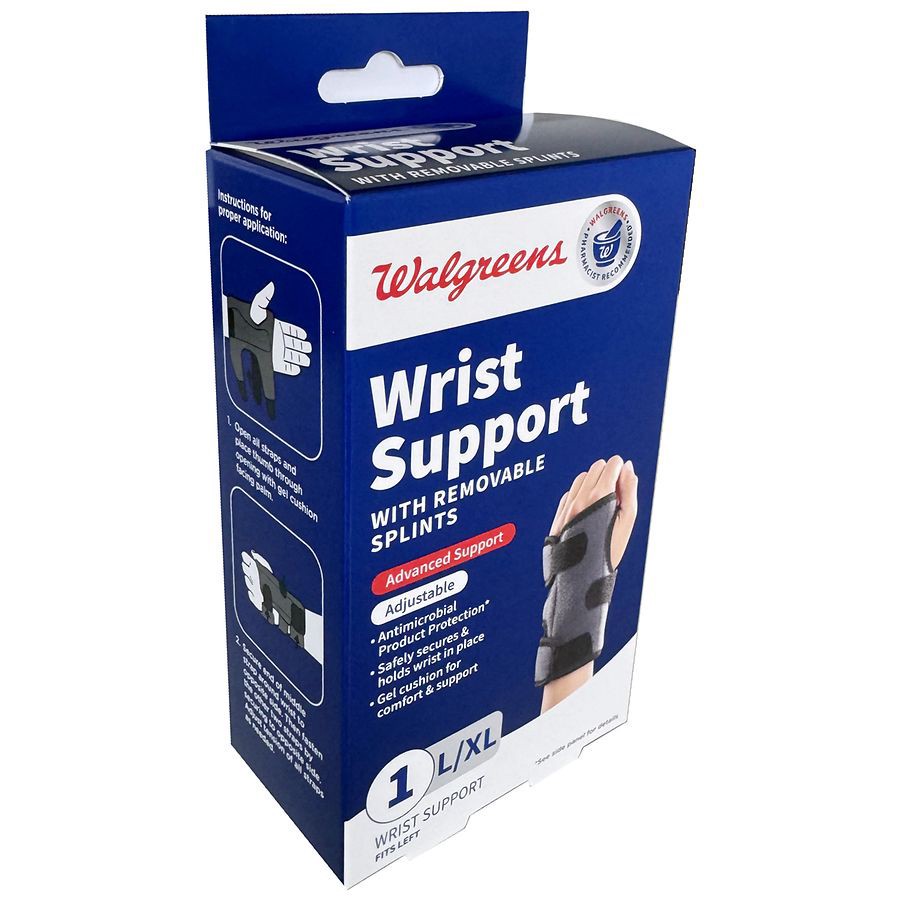 slide 2 of 3, Walgreens Left Wrist Support, 1 ct