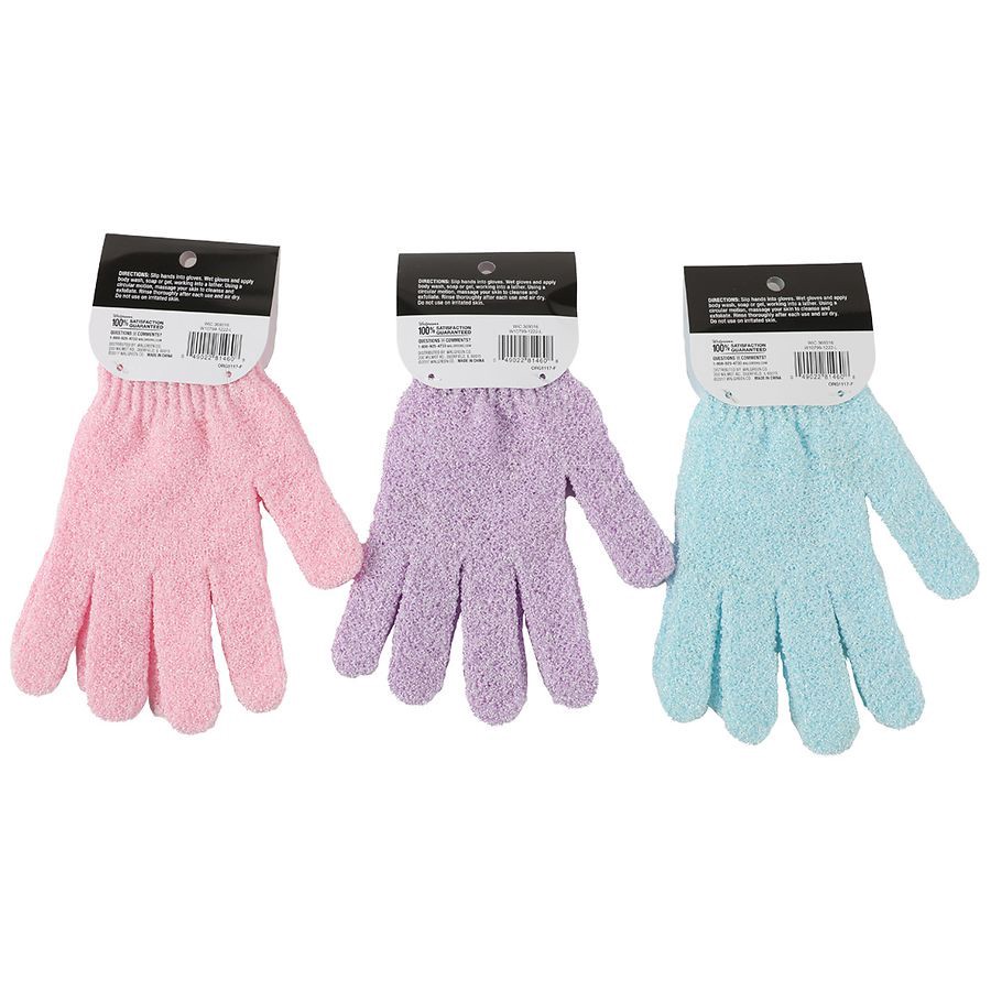 slide 4 of 4, Walgreens Beauty Mesh Bath & Shower Gloves, 1 ct