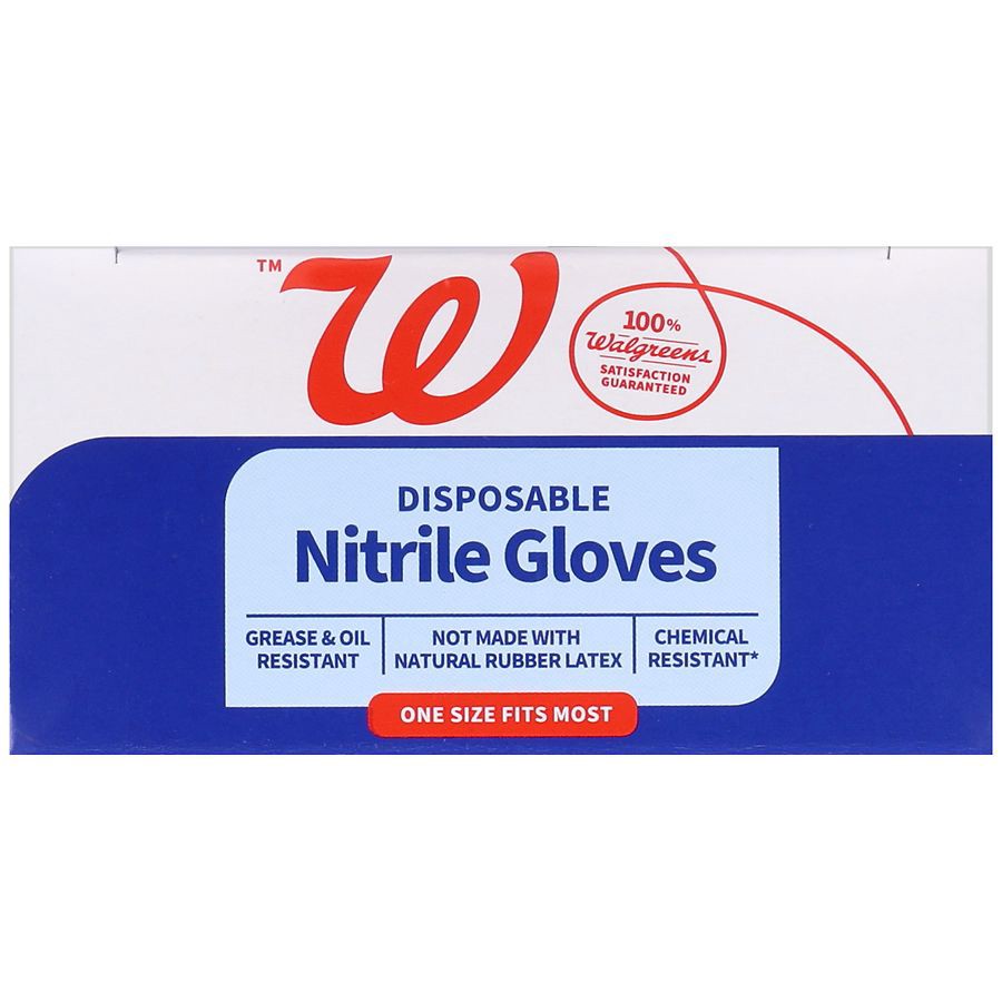 slide 5 of 5, Nice! Disposable Nitrile Gloves One Size Fits Most, 30 ct