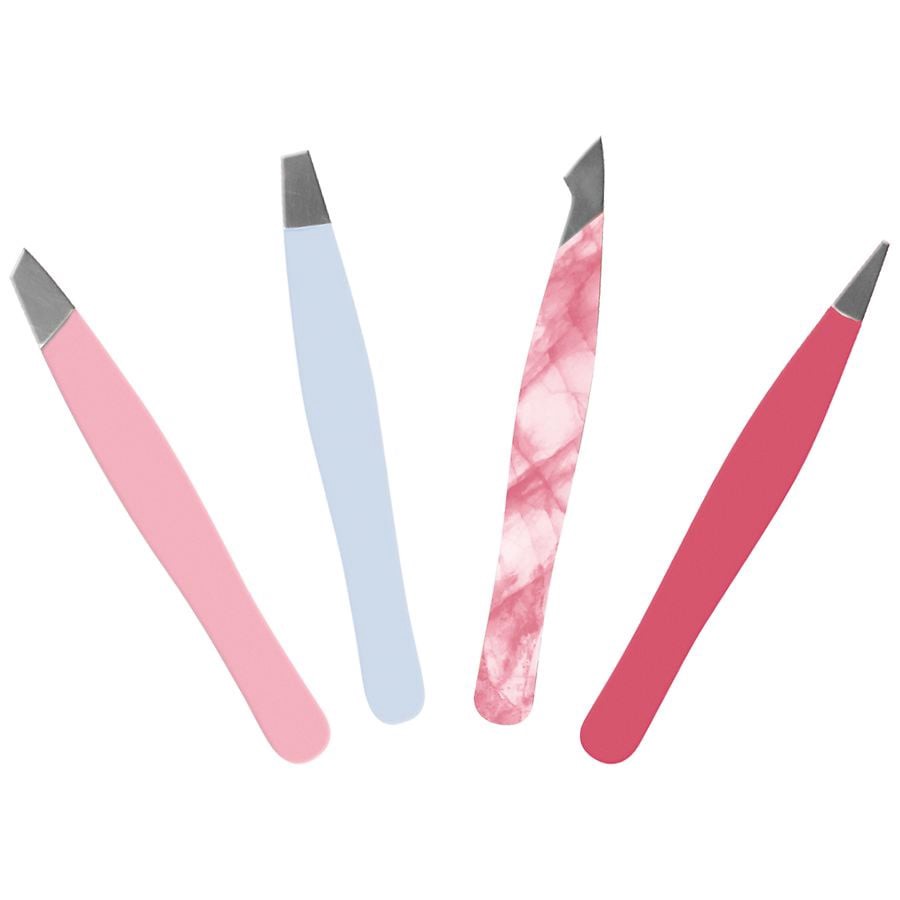 slide 3 of 3, Walgreens Beauty Compact Tweezer Set, 4 ct