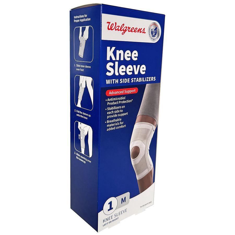 slide 2 of 3, Walgreens Medium Knee Sleeve, 1 ct