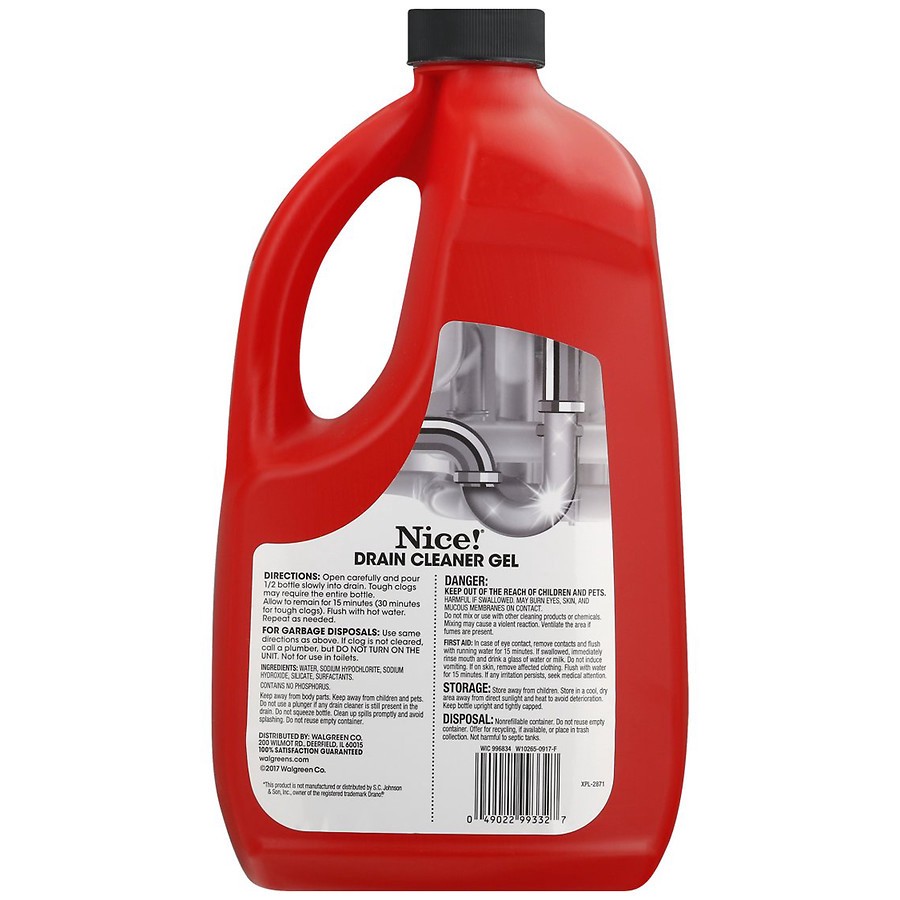 slide 2 of 3, Nice! Drain Cleaner Lemon, 80 oz