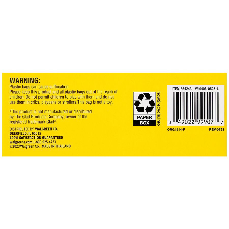 slide 4 of 5, Complete Home Twist Tie Trash Bags Medium, White, 18 ct