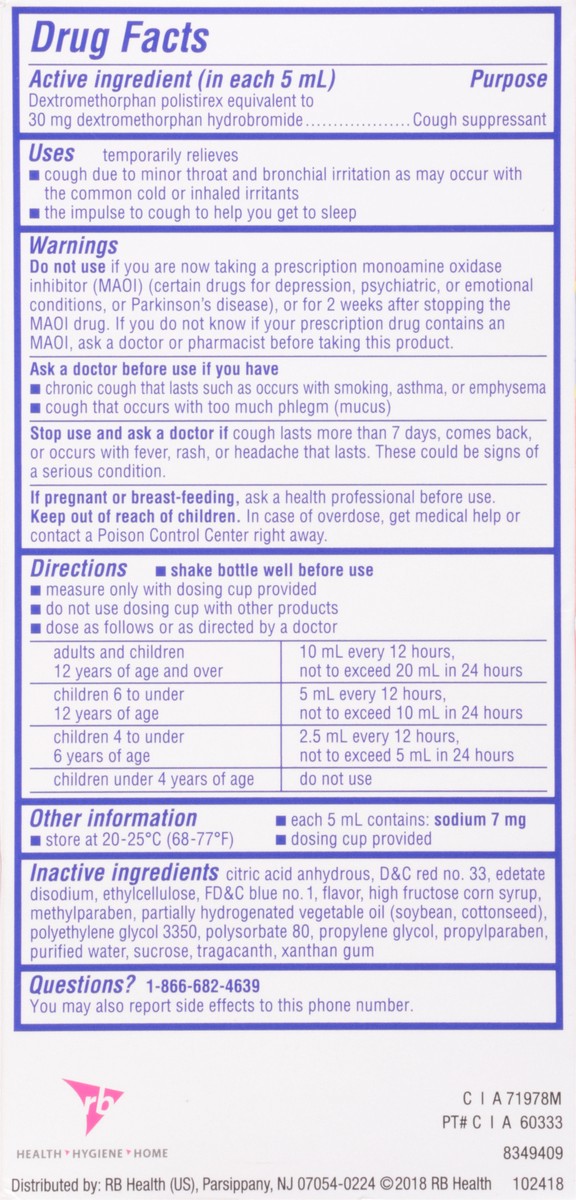 slide 4 of 9, Delsym Childrens Grape Cough Relief Liquid - 5 Fl. Oz., 5 fl oz