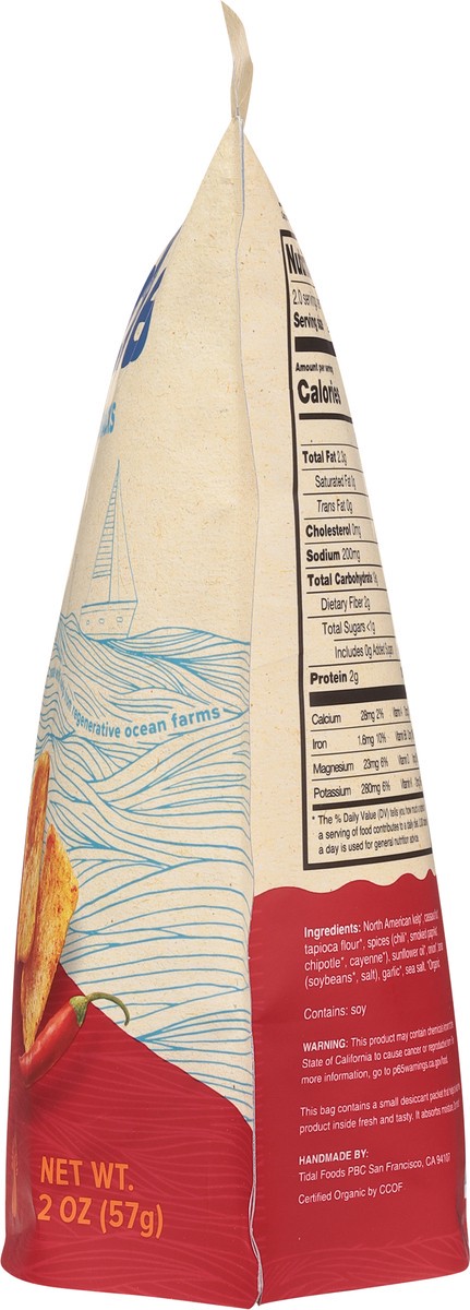 slide 3 of 12, 12 Tides Organic Chili Pepper Puffed Kelp Chips 2 oz, 2 oz