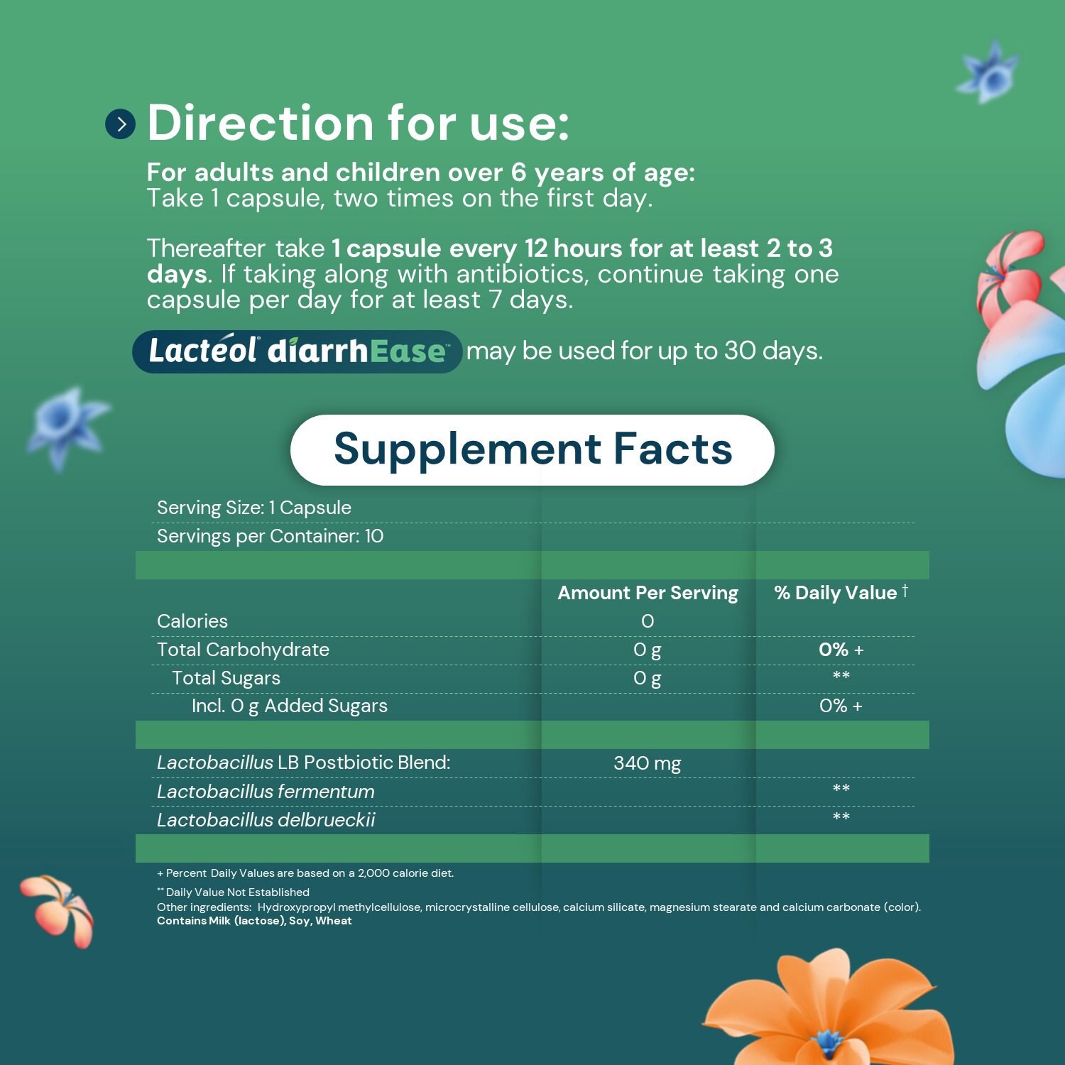 slide 6 of 7, Ihealth Lacteol Diarrhease Adult, 10 Ct, 10 ct