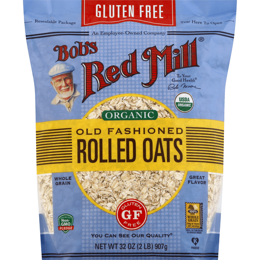 slide 2 of 2, Bobs Red Mill Gluten Free Old Fashioned Rolled Oats, 32 oz
