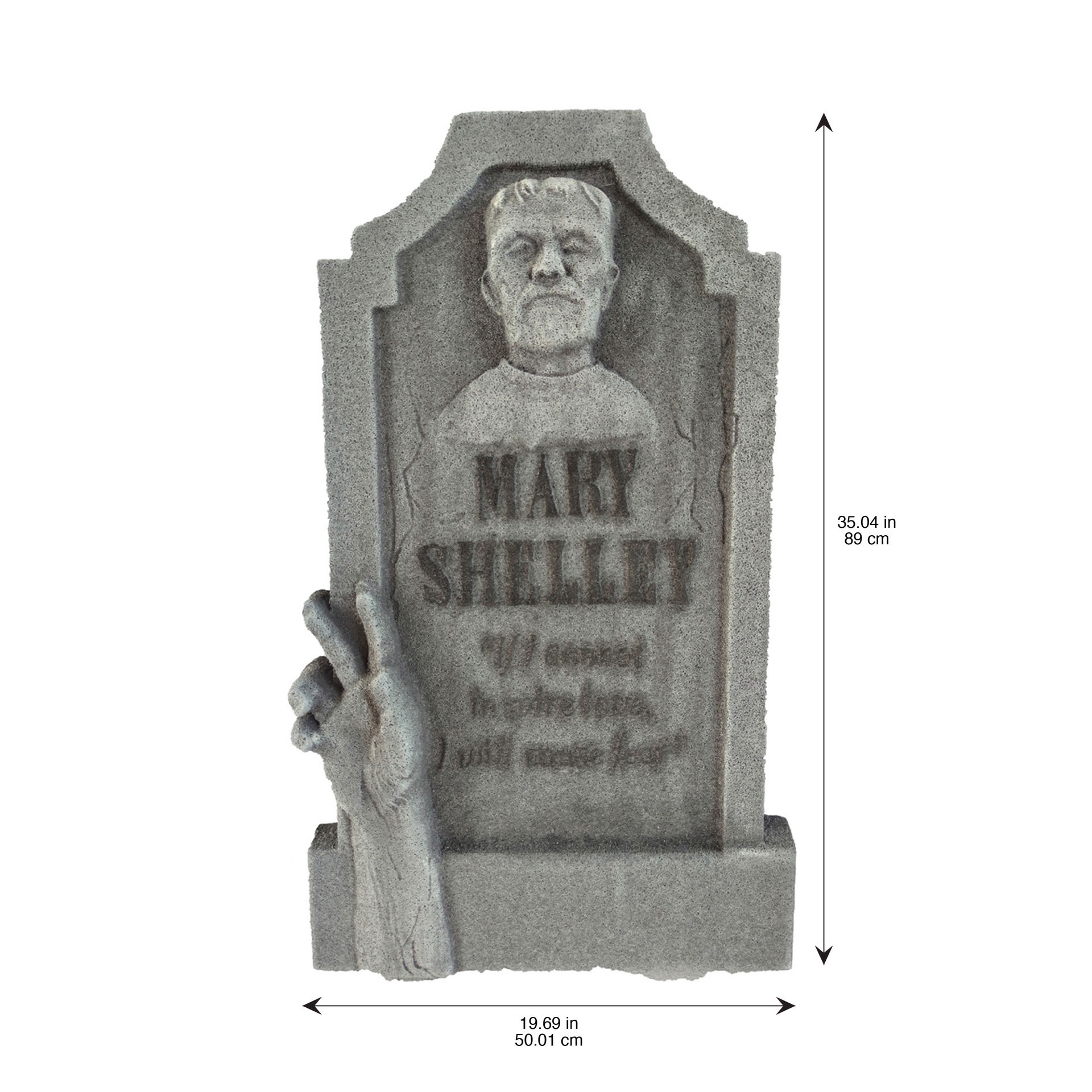 slide 3 of 3, 35" Gray Mary Shelley Tombstone By Ashland, 35 in