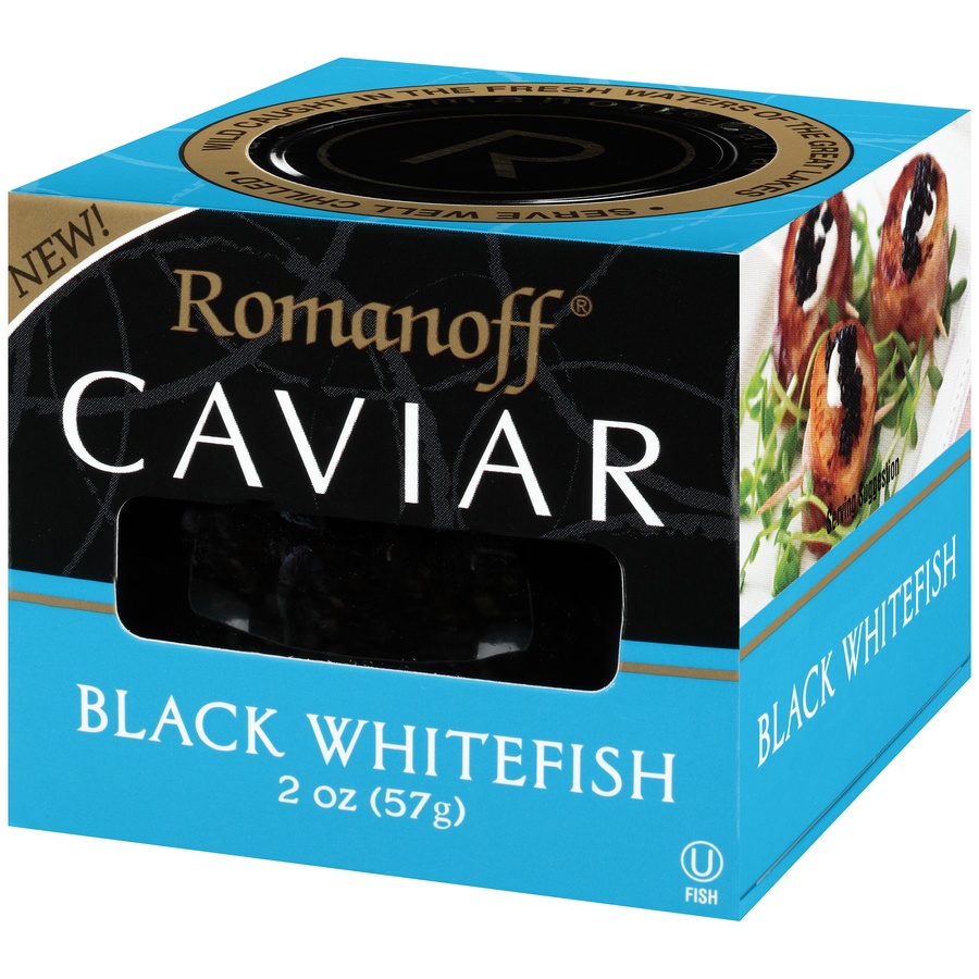 slide 3 of 8, Romanoff Romanoff Black Whitefish Caviar, 2 oz