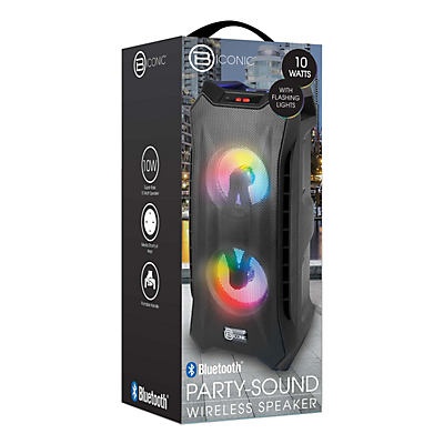 slide 1 of 1, Bytech 10 Watts Wireless Party Speaker with Flashing Lights, 1 ct