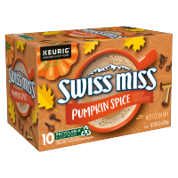 slide 9 of 17, Swiss Miss Pumpkin Spice Hot Cocoa, Single Serve Keurig K-Cup Pods, Hot Cocoa- 10 ct, 10 ct