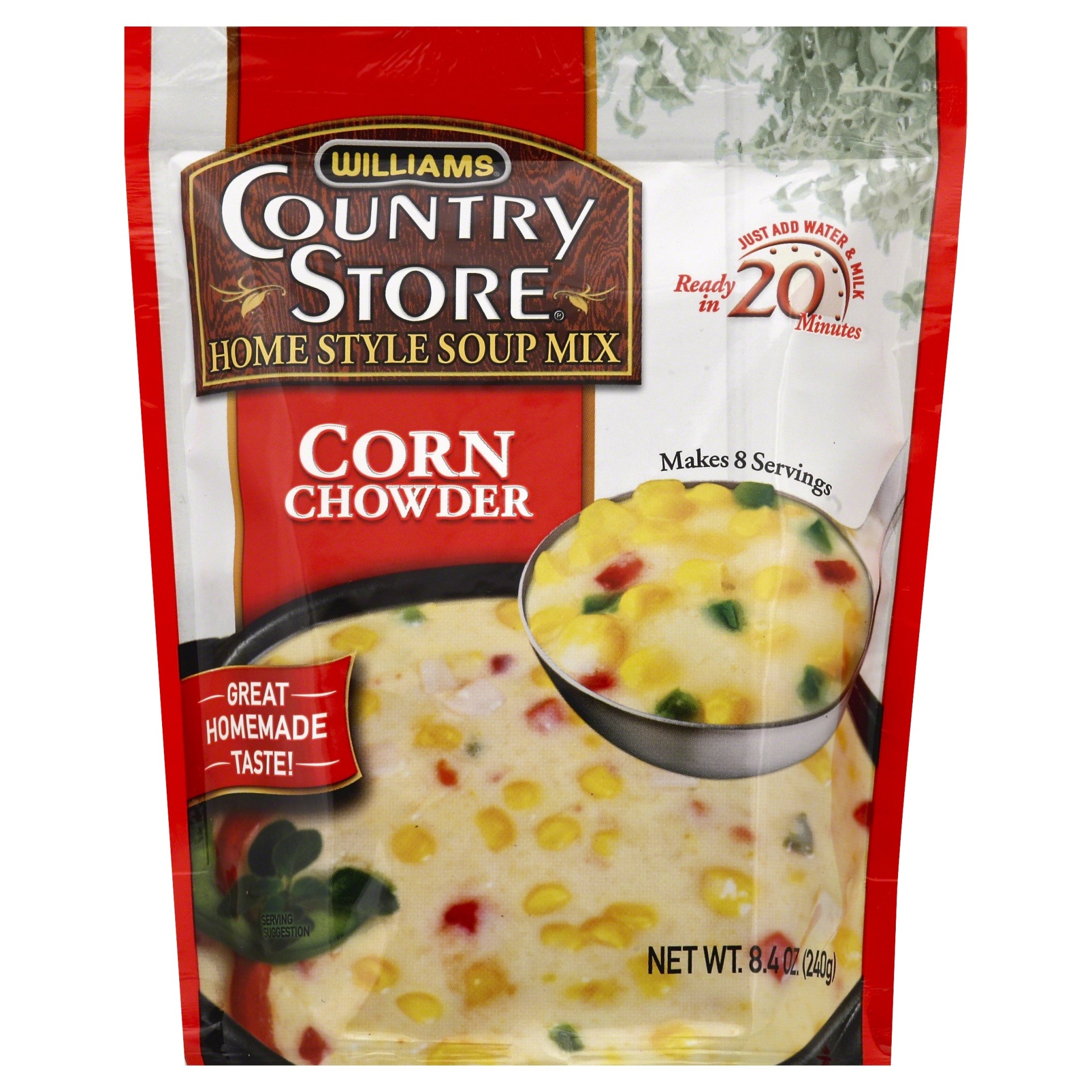 slide 1 of 6, Williams Country Store Corn Chowder Home Style Soup Mix, 8.4 oz