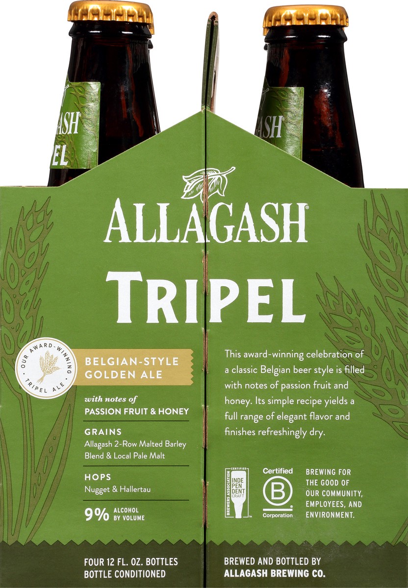 slide 6 of 12, Allagash Triple, 4 ct; 12 fl oz