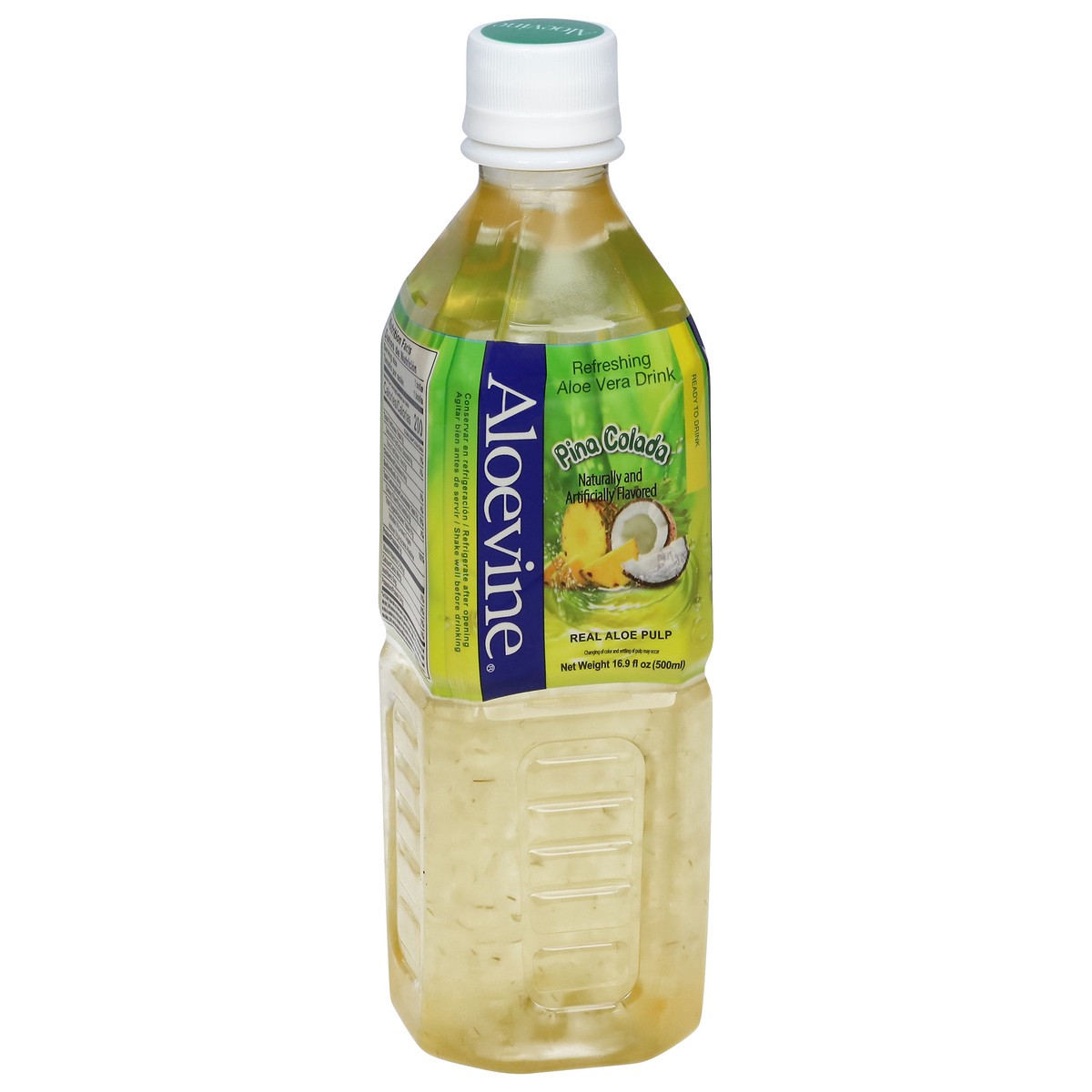 slide 8 of 13, Aloevine Refreshing Pina Colada Aloe Vera Drink 16.9 fl oz, 16.9 fl oz